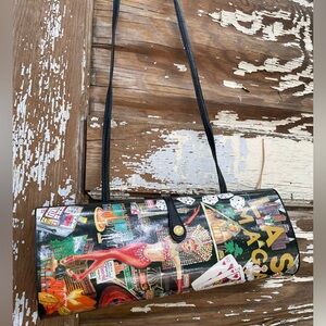 Lutci Vintage Las Vegas Magazine clutch